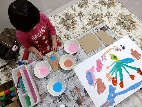 巣鴨の絵画・造形教室 SIEC 子供コースの様子1